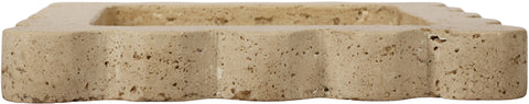 Kellan Beige Travertine Tray, 1 Piece (Style 2)