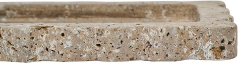 Olive Grey Genuine Marble Tray, 1 Piece