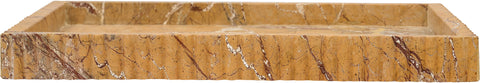 Jessa Brown Genuine Marble Tray, 1 Piece