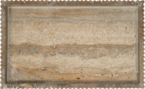 Jessa Grey Genuine Marble Tray, 1 Piece