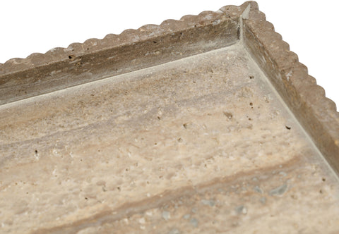 Jessa Grey Genuine Marble Tray, 1 Piece
