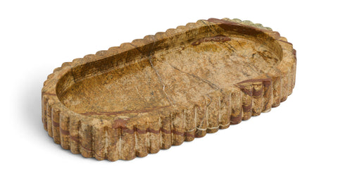 Nova Brown Genuine Marble Tray, 1 Piece