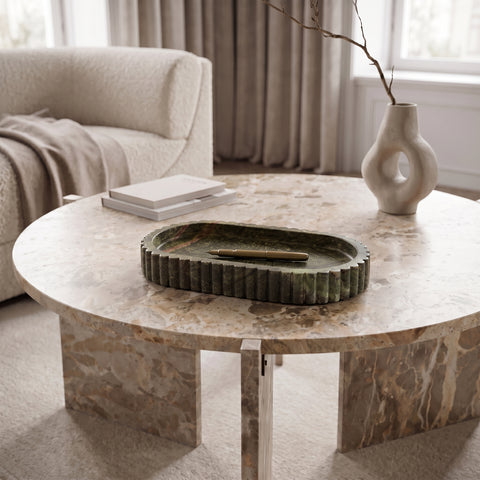 Nova Green Genuine Marble Tray, 1 Piece