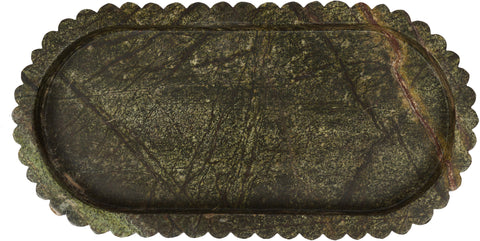 Nova Green Genuine Marble Tray, 1 Piece