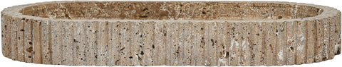 Nova Grey Travertine Tray, 1 Piece