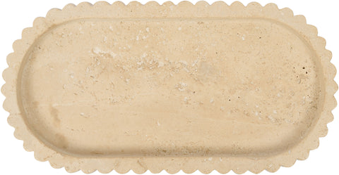 Nova Beige Travertine Tray, 1 Piece