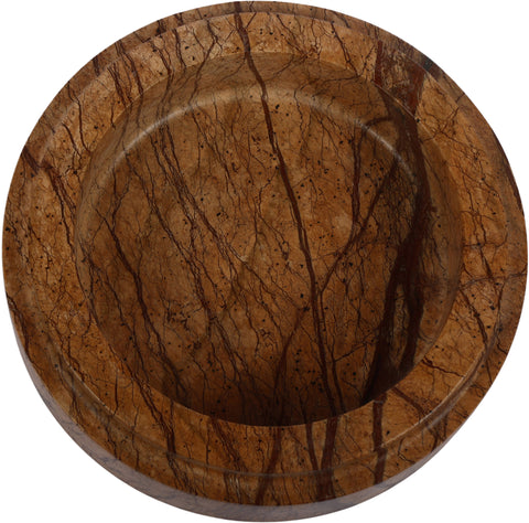 Waverly Brown Genuine Marble Bowl, 1 Piece