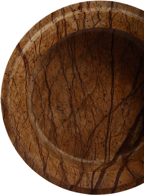 Waverly Brown Genuine Marble Bowl, 1 Piece