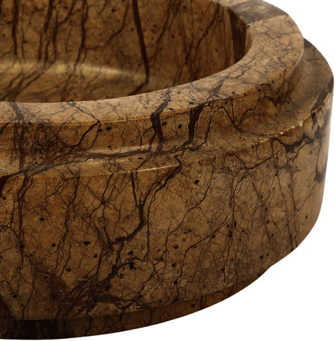 Waverly Brown Genuine Marble Bowl, 1 Piece