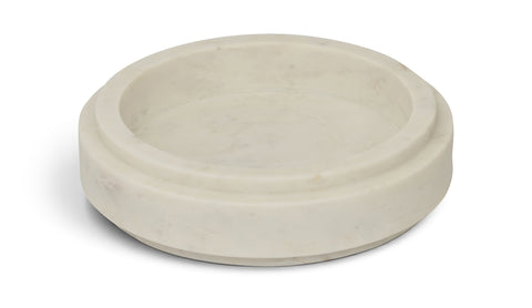 Waverly White Genuine Marble Bowl, 1 Piece