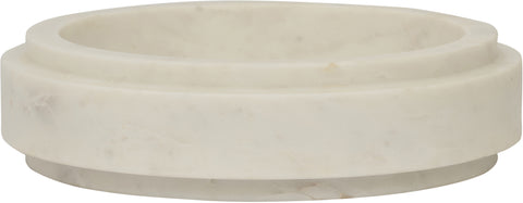 Waverly White Genuine Marble Bowl, 1 Piece