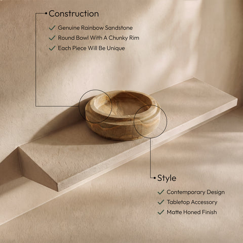 Waverly Rainbow Sandstone Bowl, 1 Piece