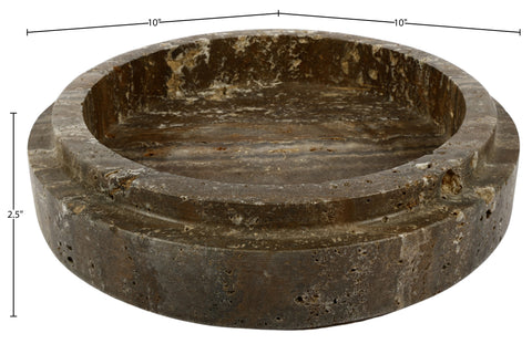 Waverly Grey Travertine Bowl, 1 Piece