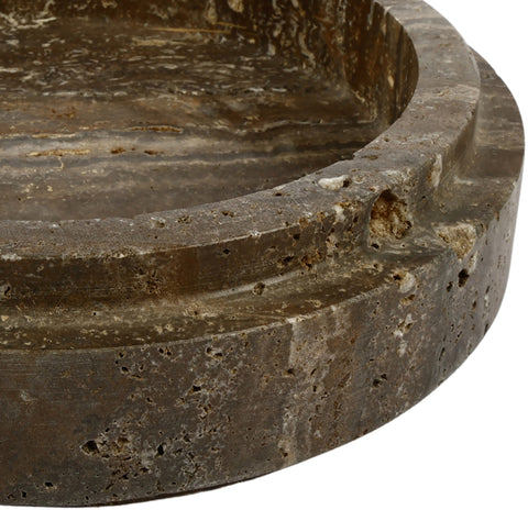 Waverly Grey Travertine Bowl, 1 Piece
