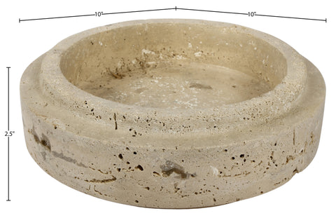 Waverly Beige Travertine Bowl, 1 Piece