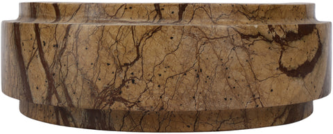 Waverly Brown Genuine Marble Bowl, 1 Piece (Style 2)