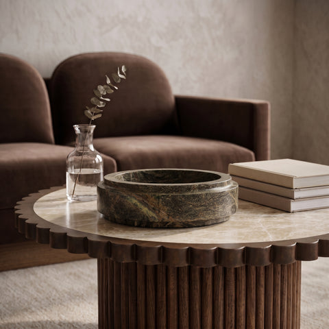 Waverly Green Genuine Marble Bowl, 1 Piece (Style 2)