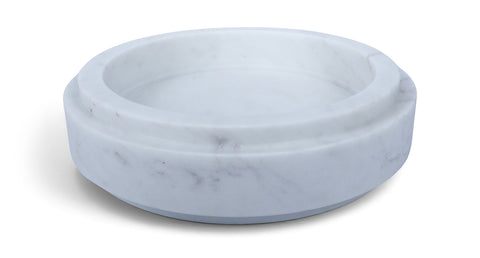 Waverly White Genuine Marble Bowl, 1 Piece (Style 2)