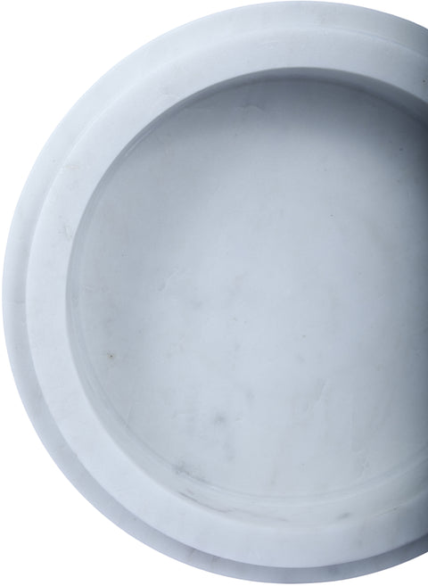 Waverly White Genuine Marble Bowl, 1 Piece (Style 2)
