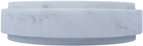 Waverly White Genuine Marble Bowl, 1 Piece (Style 2)