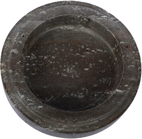 Waverly Grey Travertine Bowl, 1 Piece (Style 2)