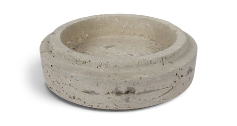 Waverly Beige Travertine Bowl, 1 Piece (Style 2)