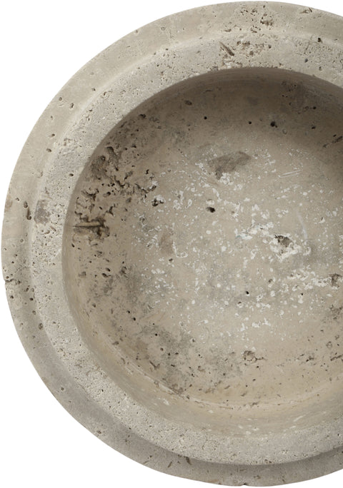 Waverly Beige Travertine Bowl, 1 Piece (Style 2)