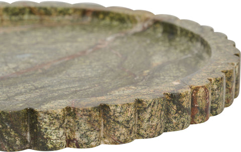 Harlow Green Genuine Marble Tray, 1 Piece
