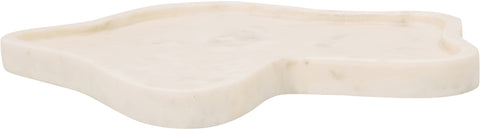 Florence White Genuine Marble Tray, 1 Piece