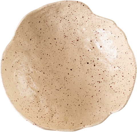 Camden Beige Aluminum Decorative Bowl, 1 Piece