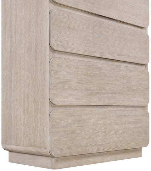 Tessa Natural Solid Wood And Oak Veneer Chest, 1 Piece