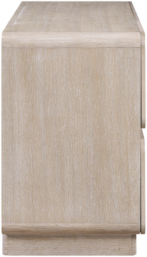 Tessa Natural Solid Wood And Oak Veneer Dresser, 1 Piece