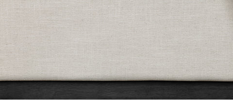 Carly Beige Linen Textured Fabric Queen Bed Q