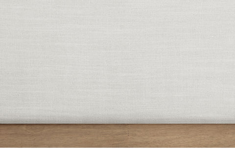 Carly Cream Linen Textured Fabric Twin Bed T