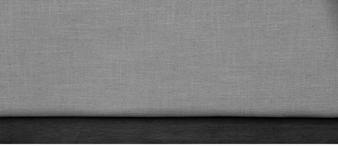Carly Grey Linen Textured Fabric Queen Bed Q
