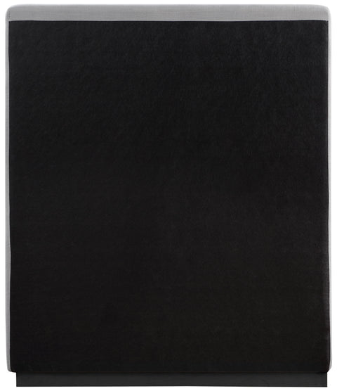 Carly Grey Linen Textured Fabric Twin Bed T