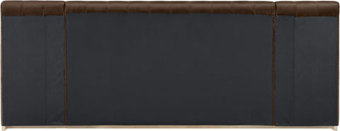 Blaire Brown Velvet Upholstered King Bed, 1 Piece