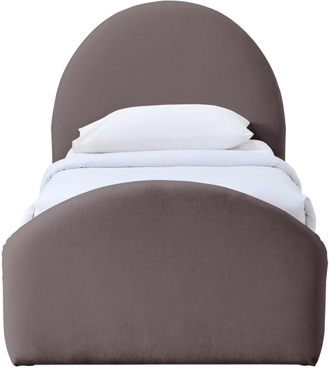 Zadie Purple Chenille Fabric Upholstered Twin Trundle Bed, 1 Piece