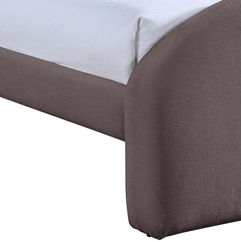 Zadie Purple Chenille Fabric Upholstered Twin Bed, 1 Piece