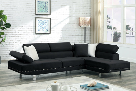 Angelo Deluxe Black Sectional