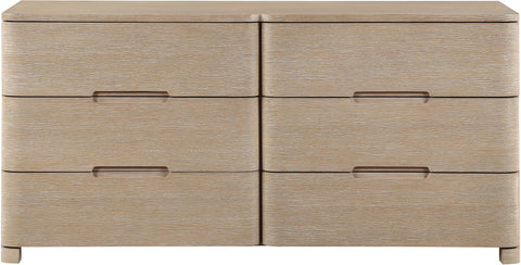 Noelle Natural Oak Veneer And Solid Wood Dresser, 1 Piece