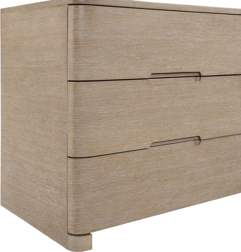 Noelle Natural Oak Veneer And Solid Wood Dresser, 1 Piece