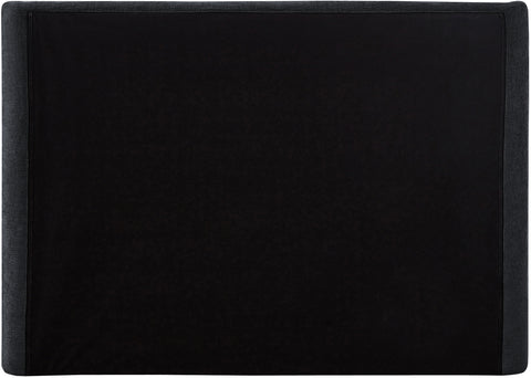 Nile Black Chenille Fabric Queen Bed Q