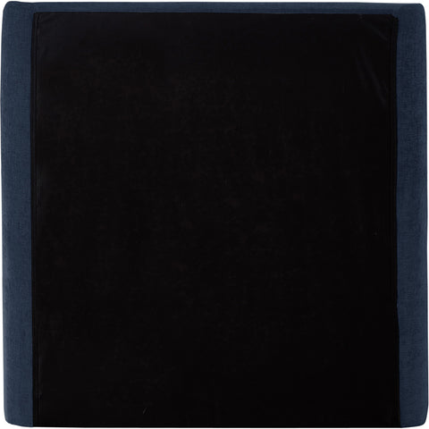 Nile Navy Chenille Fabric Twin Bed T