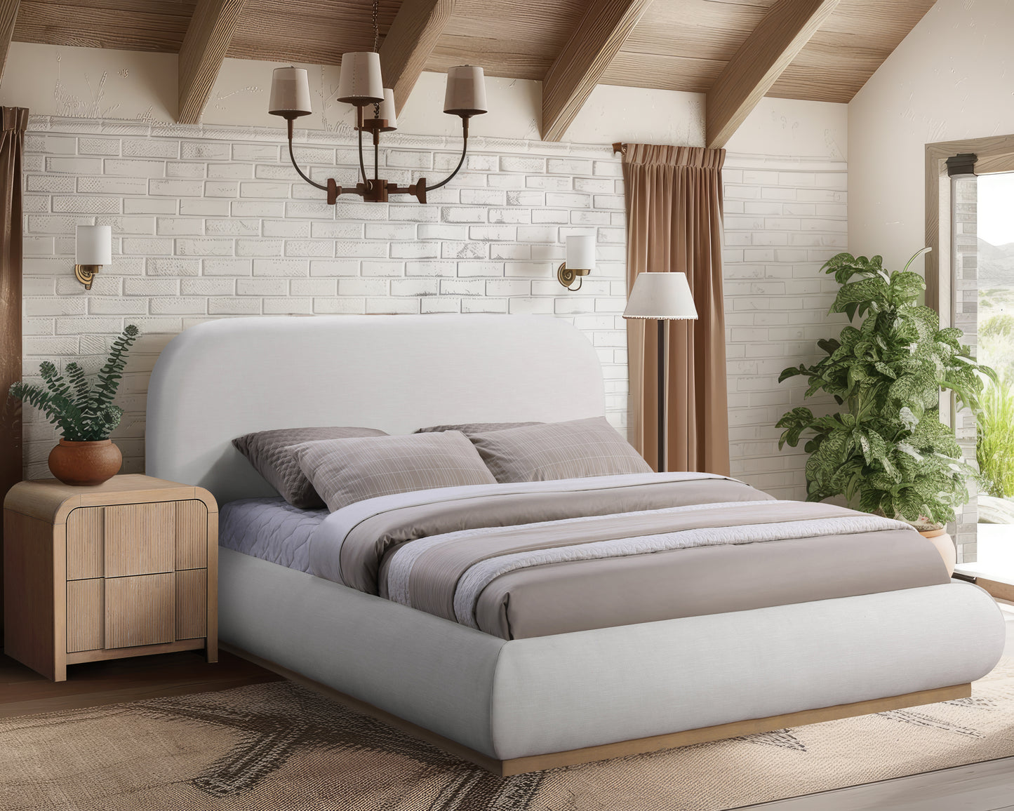 sloan cream king bed