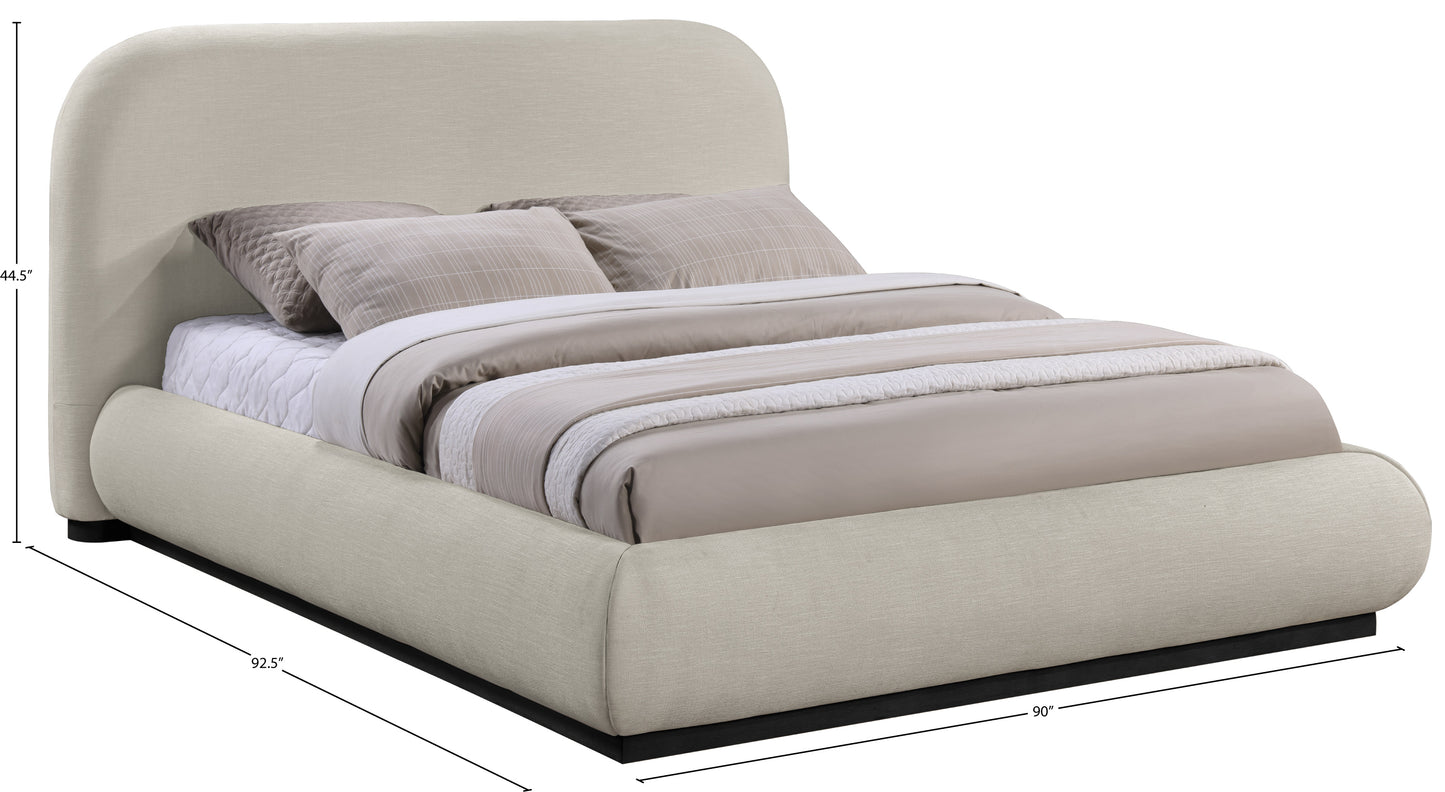 london beige king bed k