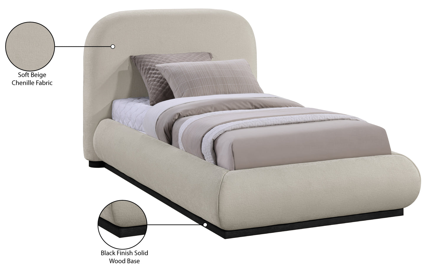 london beige twin bed t