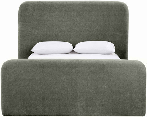 Hadley Green Chenille Fabric Upholstered Full Bed, 1 Piece