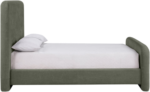 Hadley Green Chenille Fabric Upholstered Full Bed, 1 Piece