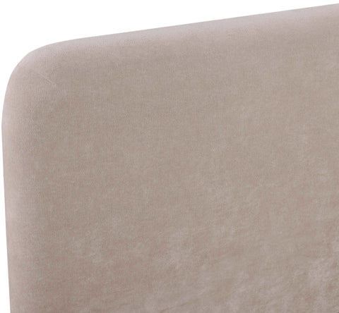 Hadley Taupe Chenille Fabric Upholstered Twin Bed, 1 Piece